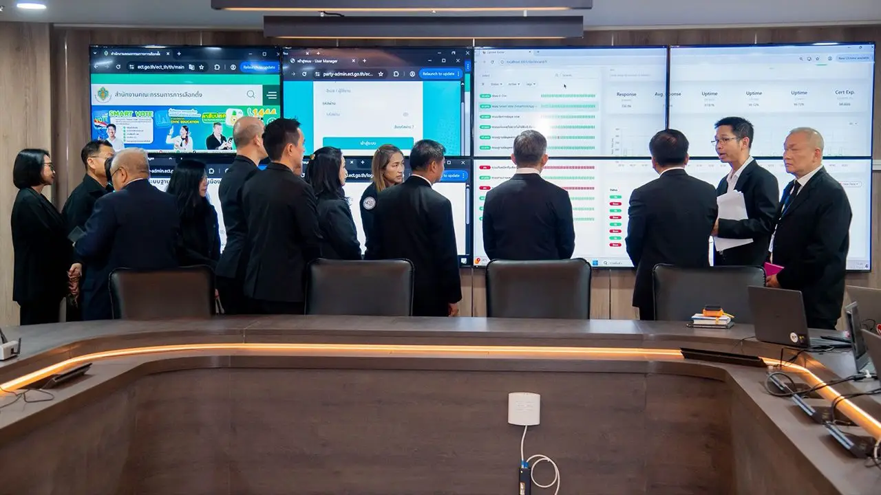NT นำทีม กกต.ตรวจห้อง War Room หนุนภารกิจเลือกตั้ง 69 ศูนย์เฝ้าระวังภัยทางไซเบอร์