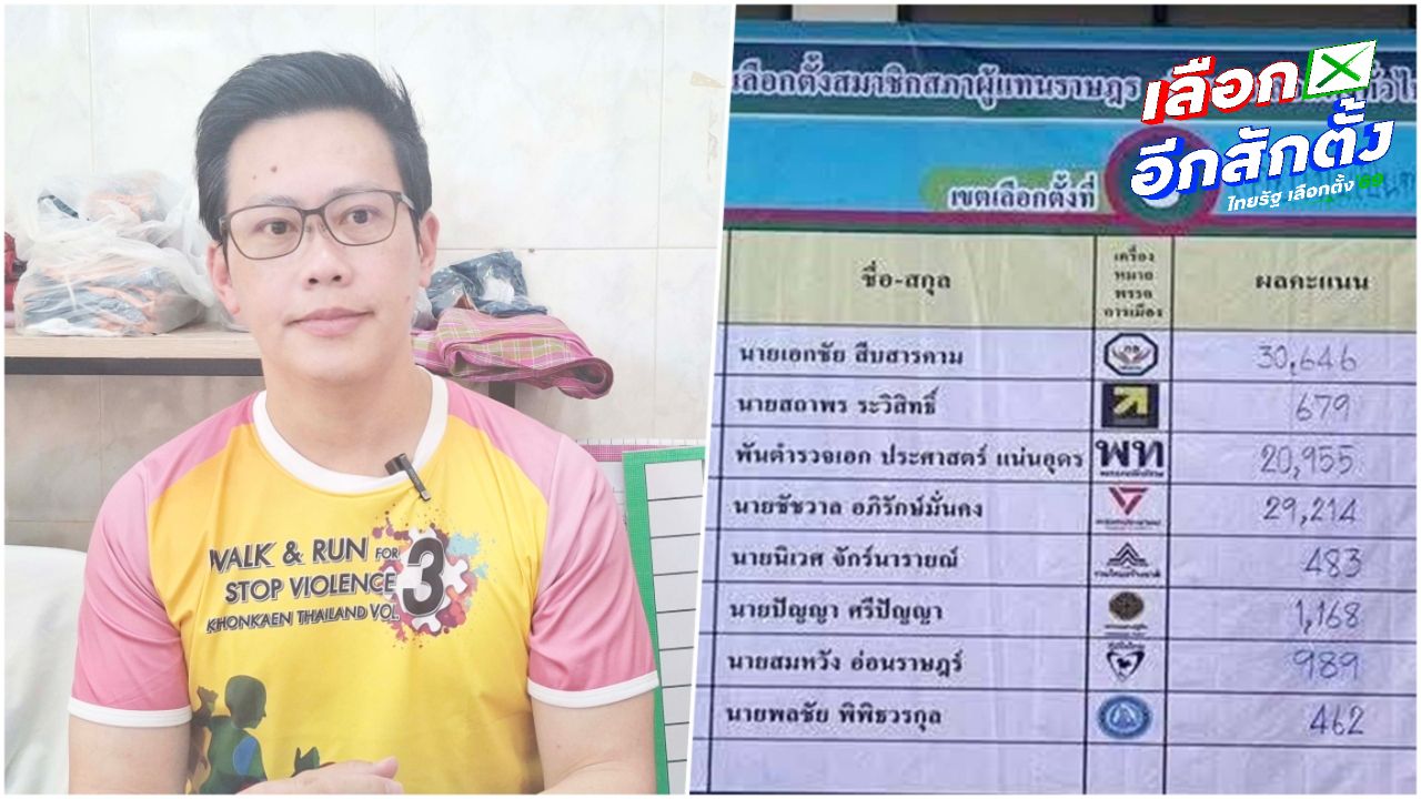 เจอพิรุธคะแนนเลือกตั้ง ผู้สมัคร ปชน. เขต 3 ขอนแก่น ร้องขอนับคะแนนใหม่