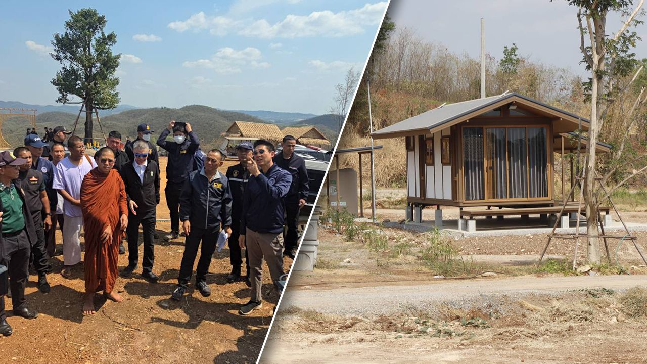 บุกค้น 4 จุด 'วัดป่าชนะใจ' พบแผ้วถางป่า สปก.กว่า 2,000 ไร่ ทำบ้านขาย หลังละ 5 แสน