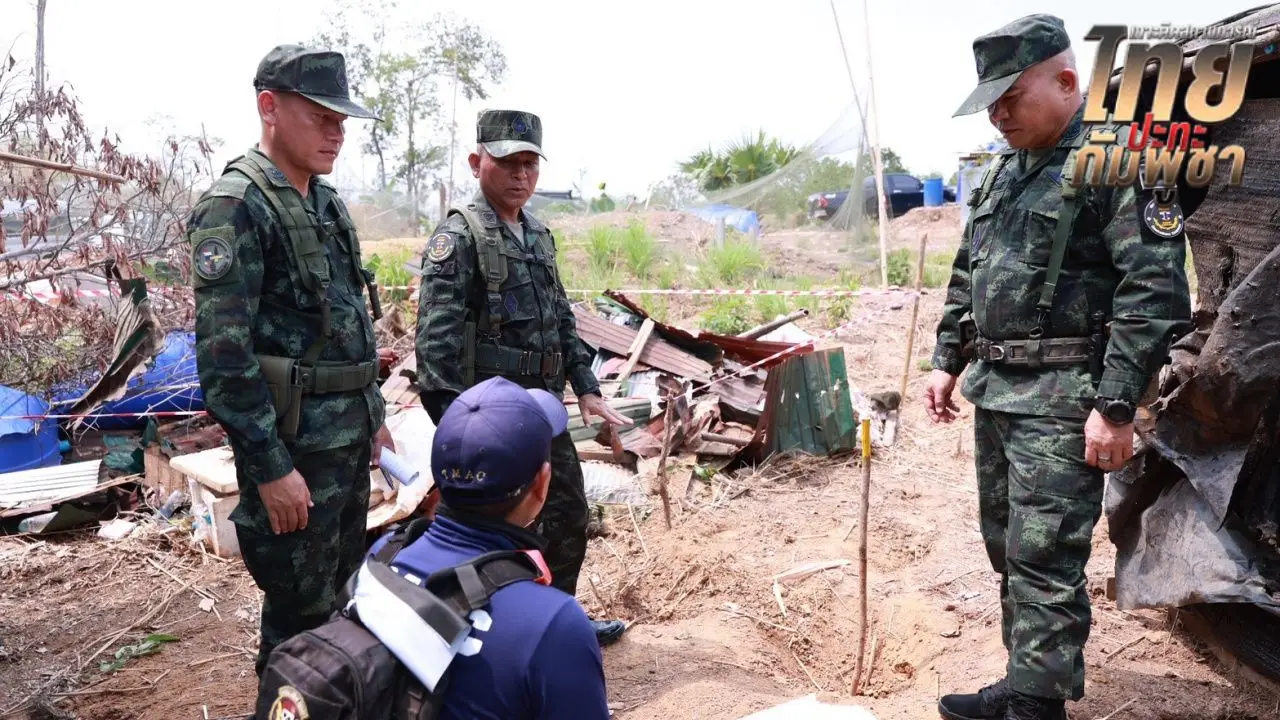 'แม่ทัพภาคที่ 2' ลงพื้นที่เอง ตรวจจุดเกิดเหตุกำลังพลเหยียบระเบิด 'ช่องระยี'