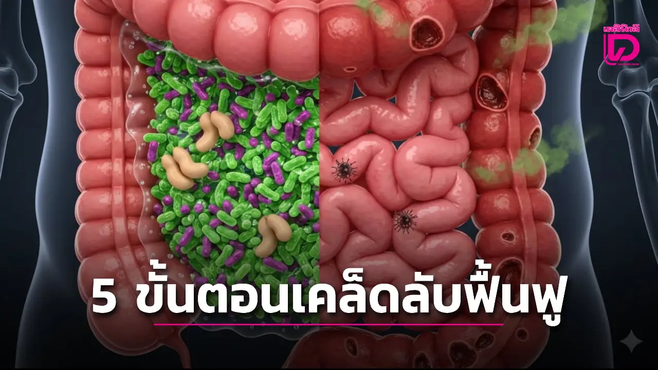 'ไม่ใช่แค่เรื่องขับถ่าย! เผย 5 ขั้นตอนเคล็ดลับฟื้นฟู ลำไส้ลดอักเสบทั้งร่างกาย