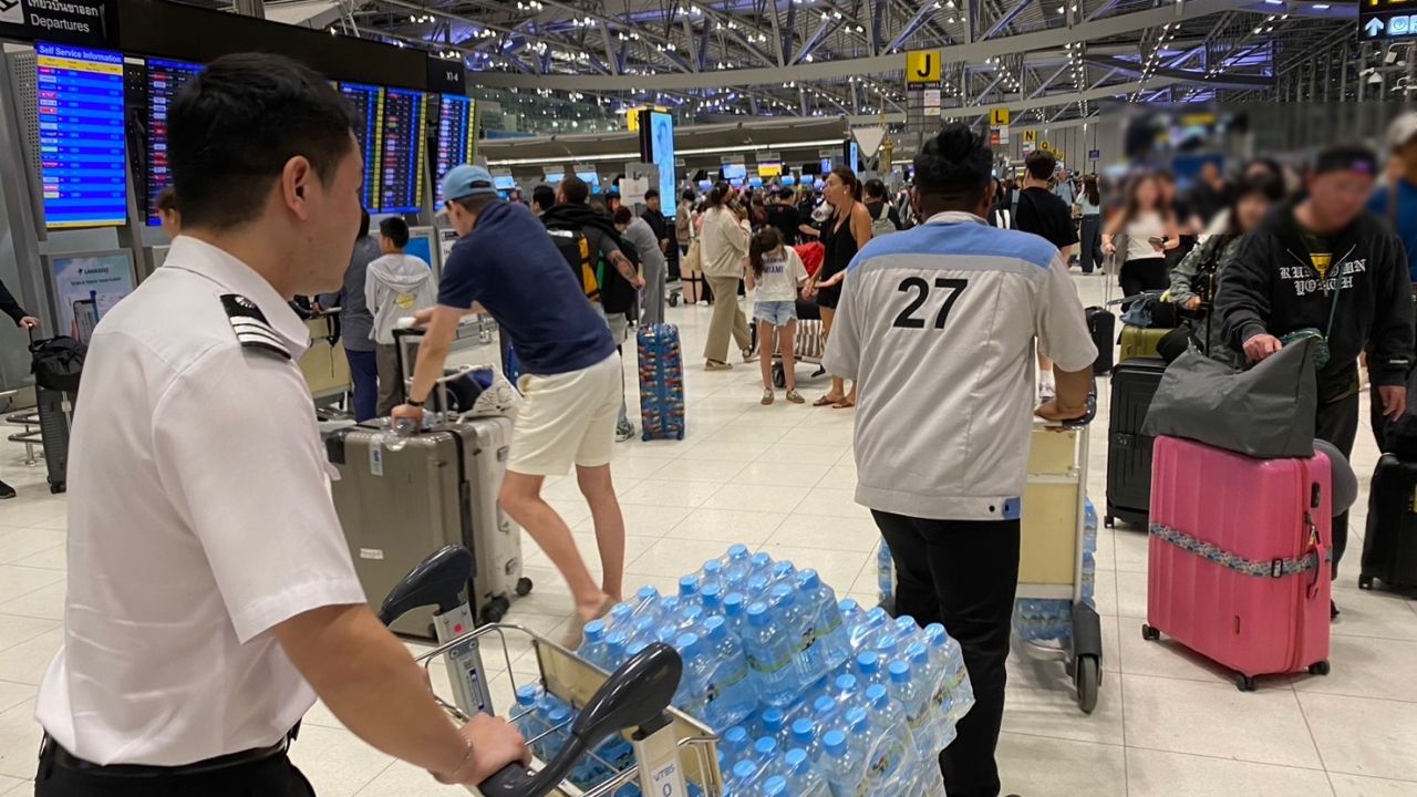 9 สายการบิน สนามบินสุวรรณภูมิ ยกเลิกเที่ยวบินแล้ว 32 ไฟล์ท เหตุอิสราเอล-อิหร่าน