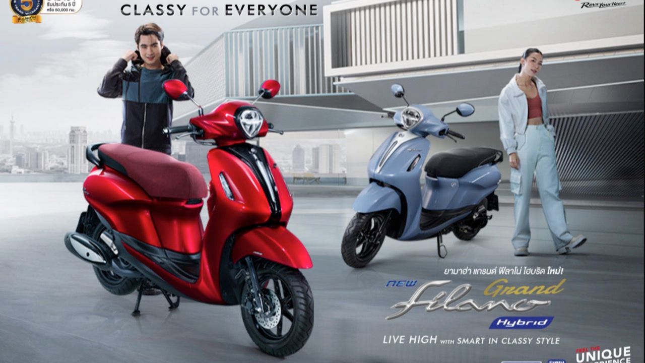 ราคาดีงาม NEW YAMAHA GRAND FILANO HYBRID ล้อล้อออโต้สุดน่ารัก