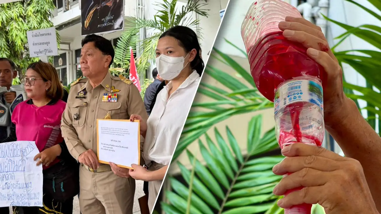 14 องค์กรภาคประชาสังคม เรียกร้องรัฐบาลเร่งแก้วิกฤตพลังงาน จำลองเหตุการณ์เติม 'น้ำมันเลือด'
