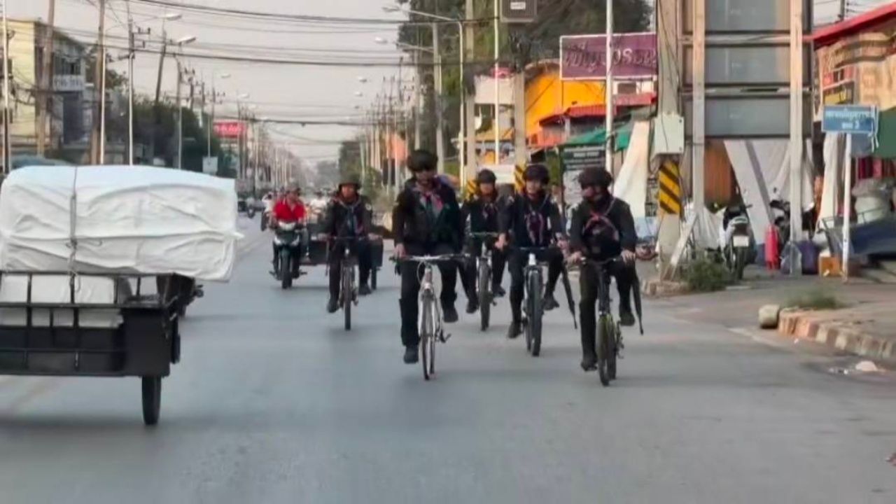 ทหารพราน ปรับยุทธวิธี ฝ่าวิกฤตน้ำมันแพง 'ปั่นจักรยานลาดตระเวน' แนวชายแดนไทย–กัมพูชา