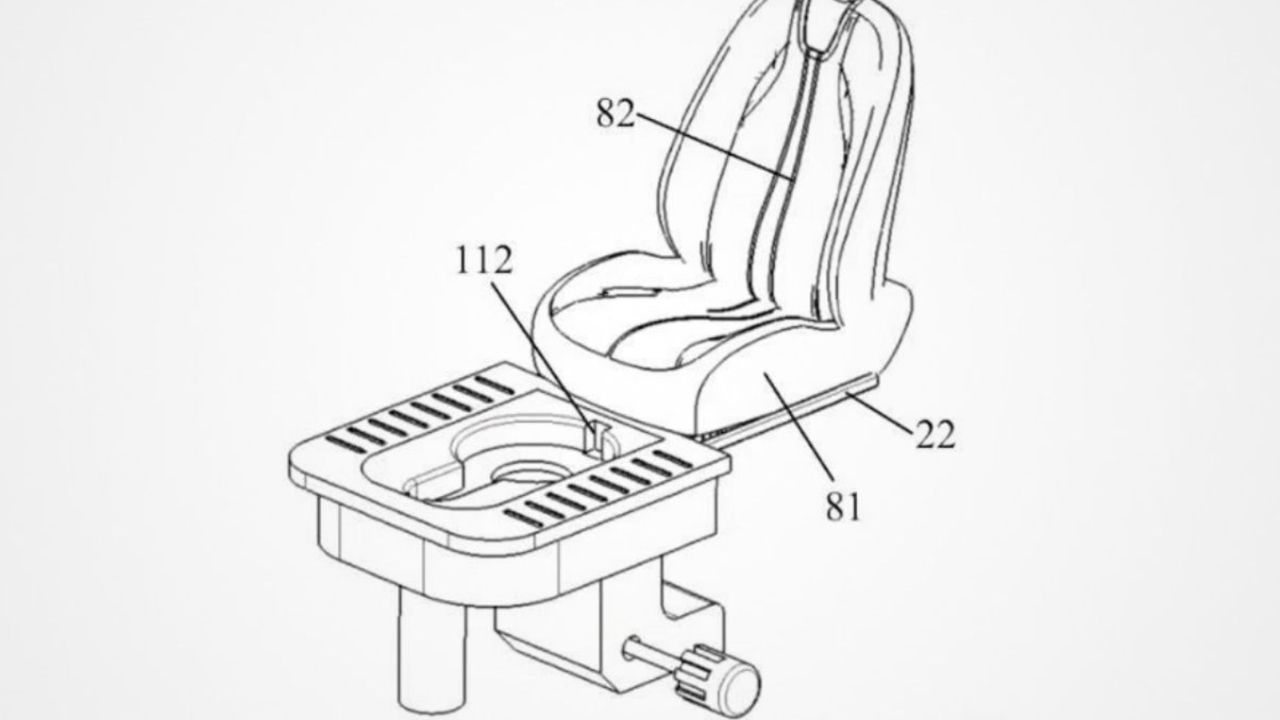 ค่ายรถจีนจดสิทธิบัตร 'ห้องน้ำในรถ' สั่งงานด้วยเสียง ซ่อนใต้เบาะ