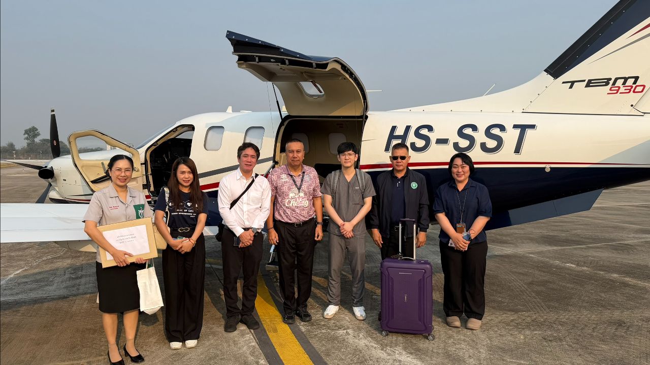 'อนุทิน' ส่งเครื่องบินส่วนตัวรับหัวใจที่ลำปางส่งถึงผู้ป่วย