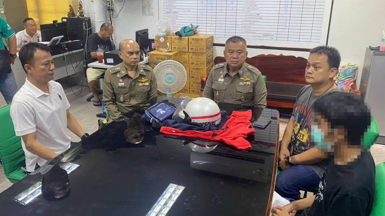 นร.สาวผวา โดด จยย. หนีไรเดอร์เถื่อน ตำรวจตามจับได้ รับดื่มน้ำท่อม-ดูดกัญชา