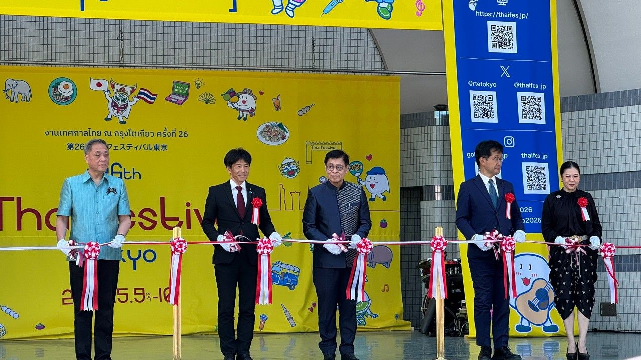 'ทีมไทยแลนด์' บุกโตเกียว เปิดคูหาในงาน Thai Festival Tokyo 2026
