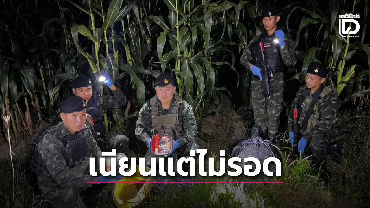 แสบไม่เบา! ซุกยาบ้าถ้วยบะหมี่ ลอบขนข้ามชายแดนแม่สาย ทหารผาเมืองยึด 2 แสนเม็ด
