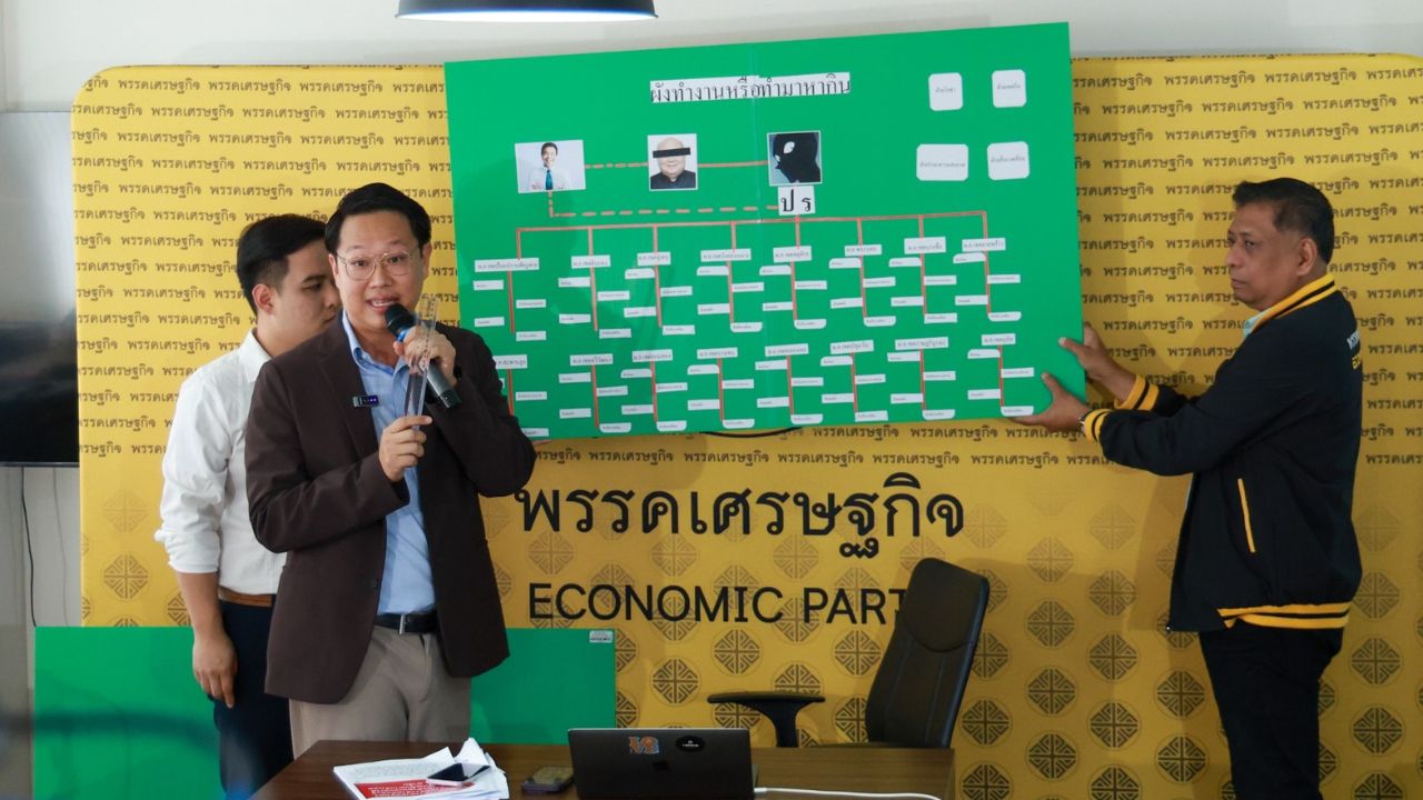 'คริส' กางผังแฉ 'ระบอบอากง' ลากตั๋ว ผอ.เขต หลักล้าน ปูดเซฟเฮาส์สุทธิสารแหล่งต่อรองทุน
