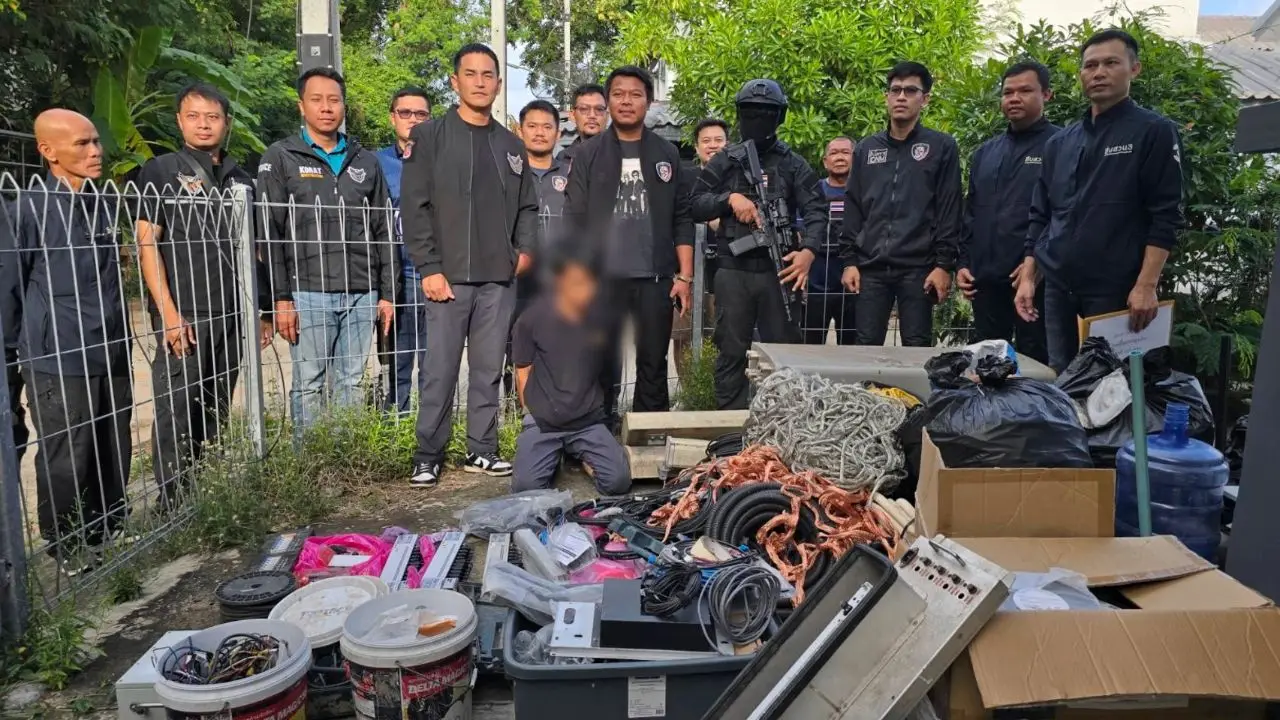 'สงกรานต์ เตชะณรงค์' นำทีมบุกทลายแก๊งลักตัดสายไฟ เสียหายกว่า 10 ล้าน
