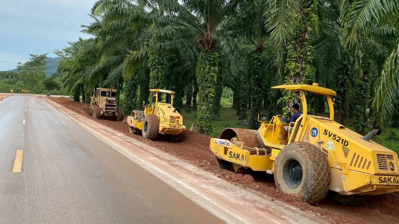 ทางหลวงชนบท ลุยสร้างถนน ชพ.4035 ชุมพร เชื่อมสนามบิน-รถไฟรางคู่ คาดเสร็จปี 70