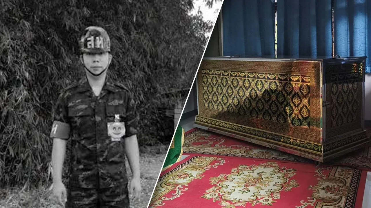 ญาติเศร้า รอรับร่าง 'สิบโทพิษณุ' เหยื่อโรงเบียร์ไฟไหม้ ผลักภรรยาออกมา ก่อนย้อนไปช่วยเพื่อน