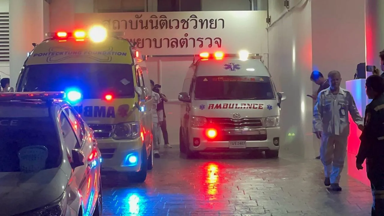 โศกเศร้า ญาติร่ำไห้รับร่าง 7 ศพ เหตุไฟไหม้โรงเบียร์จากสถาบันนิติเวชวิทยา กลับภูมิลำเนา