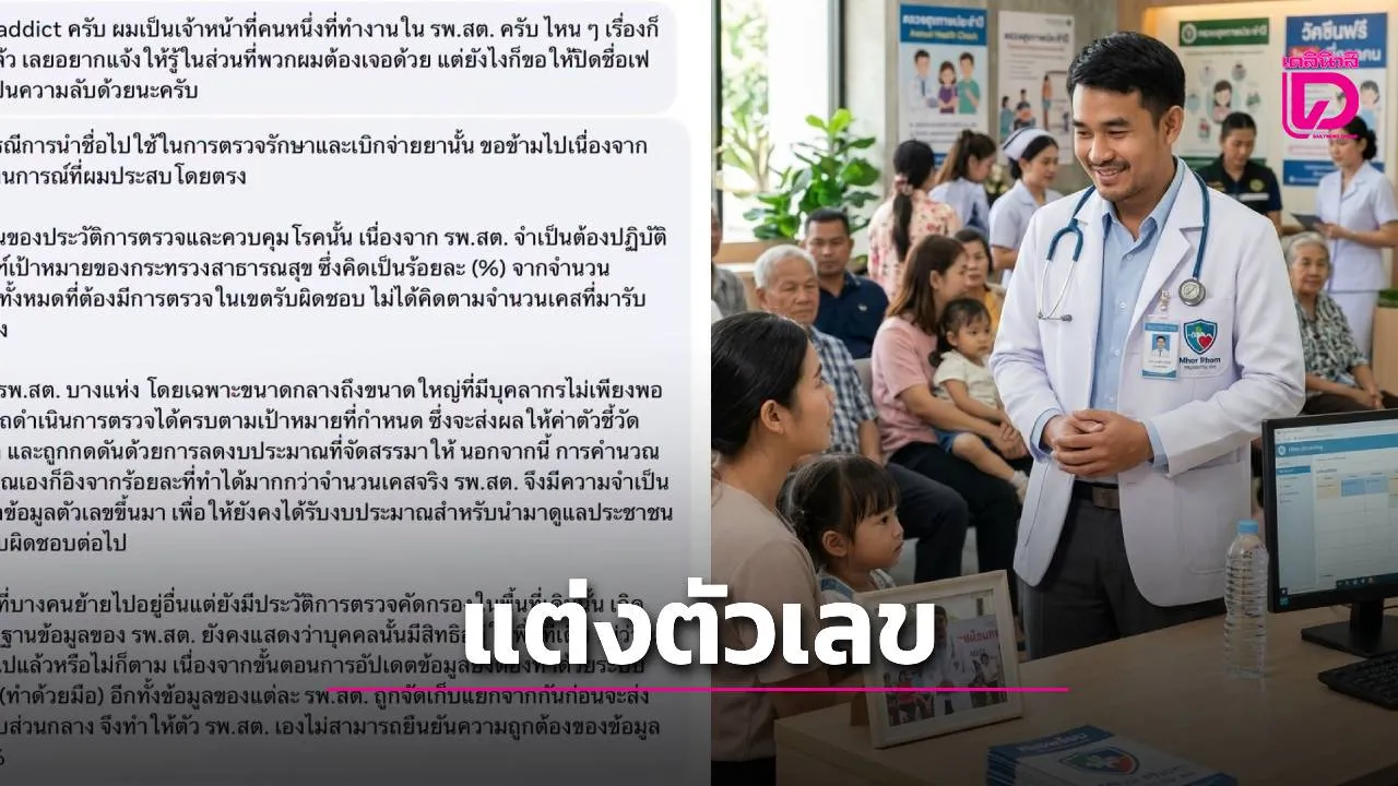 แฉยับ! รพ.สต. จำใจ ‘แต่งตัวเลข’ ส่งกระทรวงฯ แบก KPI ไม่ไหว โดนขู่ตัดงบ!