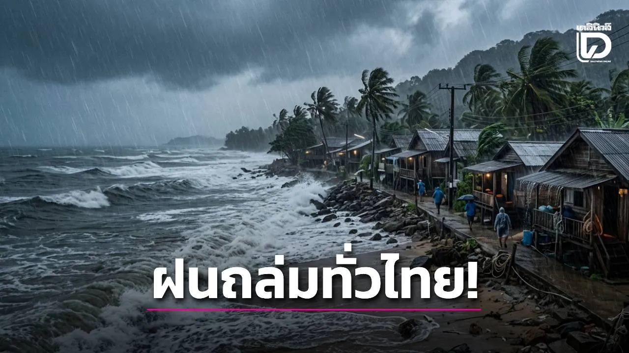 ฝนถล่มทั่วไทย! ‘อีสาน-ตะวันออก-ใต้’ หนักมาก ระวังท่วมฉับพลัน น้ำป่าหลาก