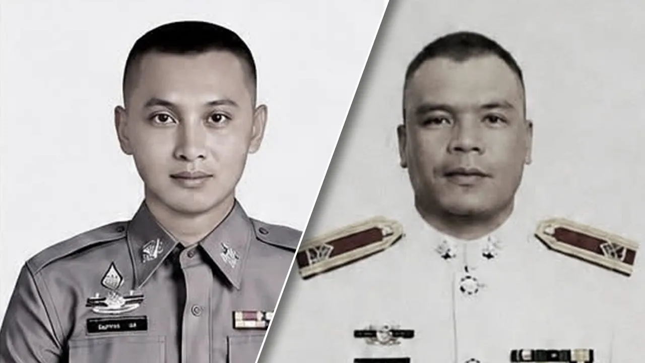อาลัย 2 ตำรวจกล้า สภ.ตากใบ 'จ.ส.ต.ฮัมราน - ด.ต.วิทยา' เสียชีวิตขณะปฏิบัติหน้าที่