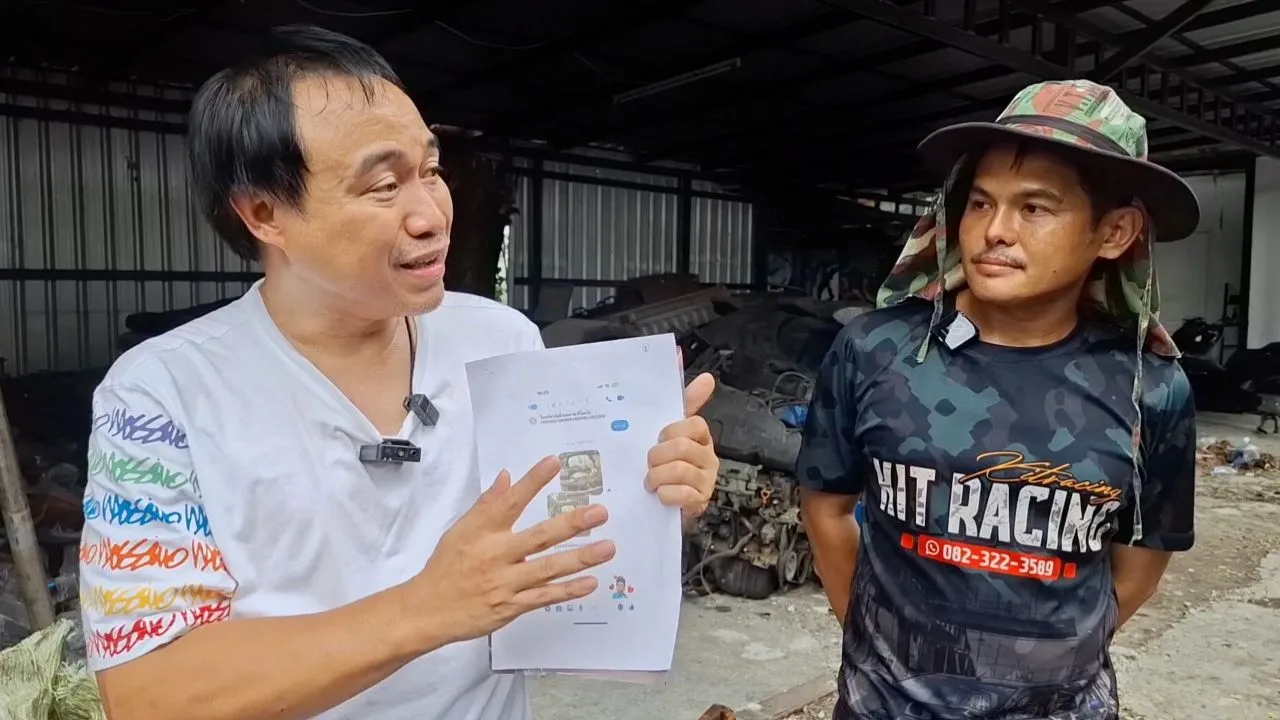 เดือดกลางอู่ อะไหล่ไม่ตรงปก 'ใหญ่ V10' บุกทวงรถหนุ่มลูกครึ่ง ปะทะคารม 'ช่างกิจ'