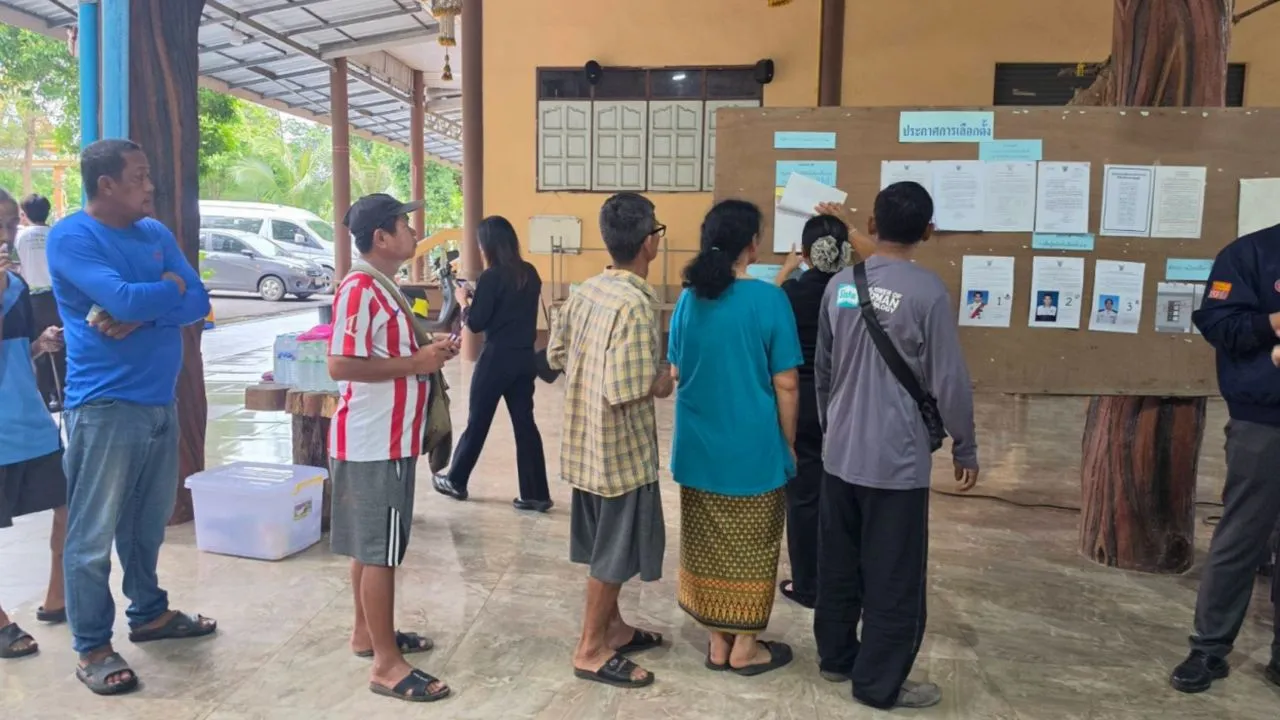เลือกตั้งซ่อมอุดรฯ เขต 3 ชาวบ้านแห่ใช้สิทธิคึกคัก คาดรู้ผลไม่เกินทุ่มครึ่ง