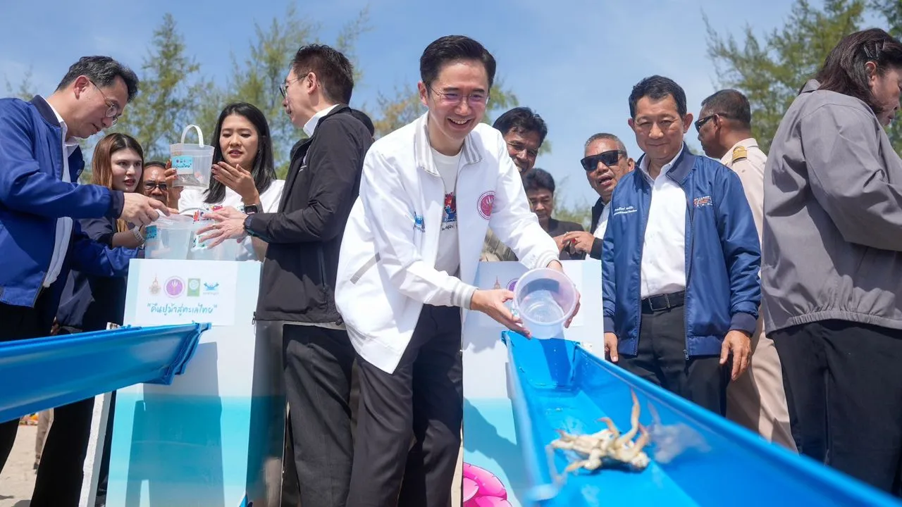 'ยศชนัน' นำทีม อว. ลงพื้นที่สงขลา ชูนวัตกรรม 'ธนาคารปูม้า-โดมปะการัง'