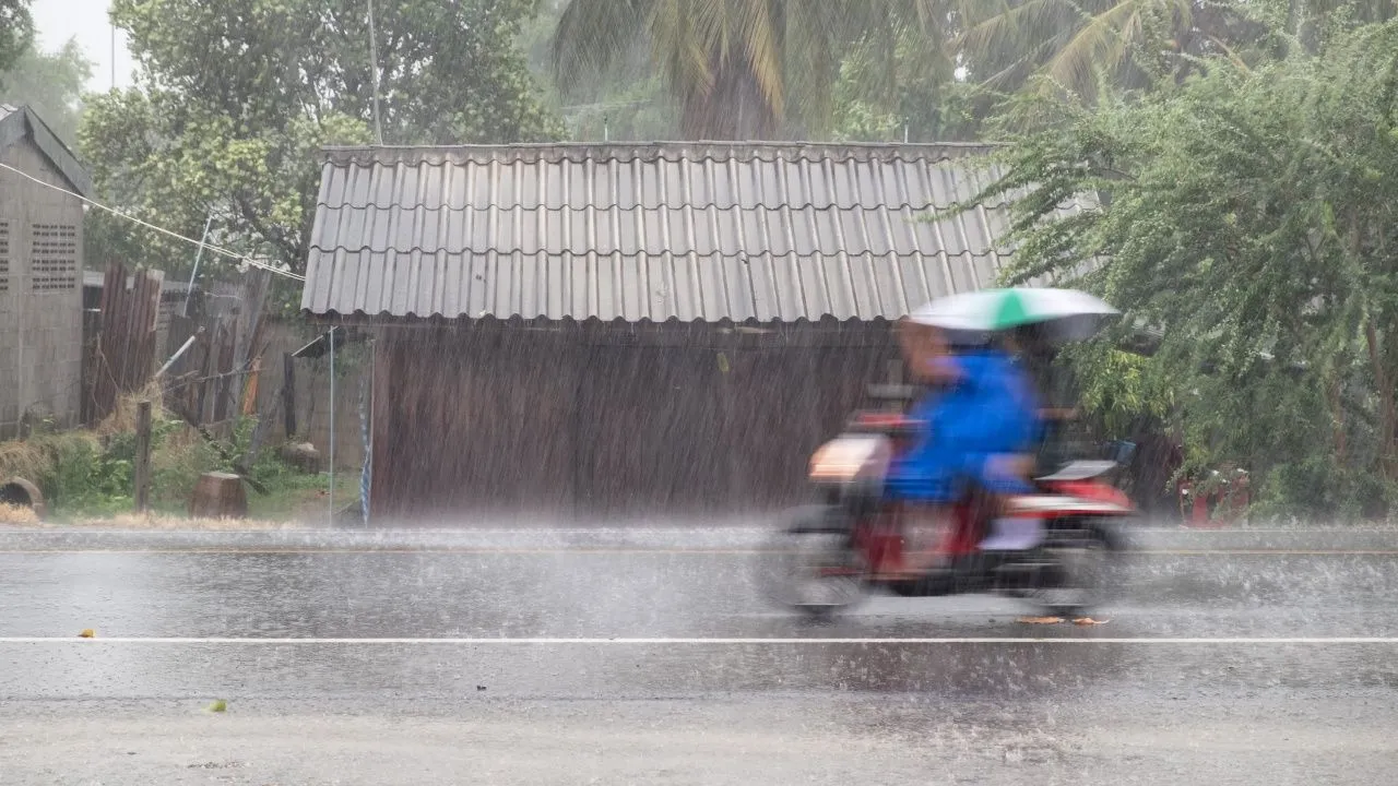 อุตุฯ ฉบับ 8 เช็กรายชื่อจังหวัดเสี่ยง 'ฝนตกหนักถึงหนักมาก' เตือนจับตาพายุโซนร้อน
