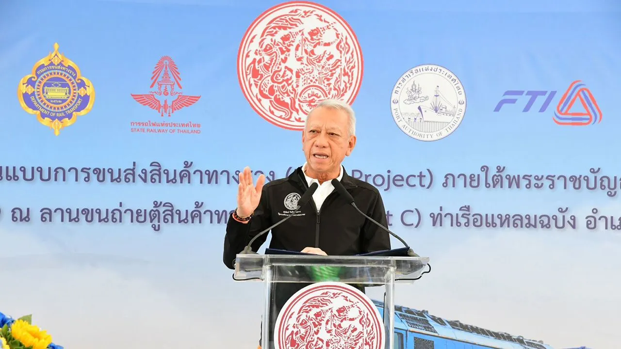 คมนาคมคิกออฟเดินรถต้นแบบขนส่งสินค้าทางราง แหลมฉบัง-หนองคาย เชื่อมการค้าจีน